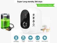 Wireless Security Camera 1080P Battery Operated - The Shopsite