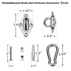 Sun Shade Sail Hardware Sail Hardware Kit - The Shopsite