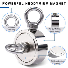 Salvage Magnet Fishing Kit Double Sided Neodymium - The Shopsite