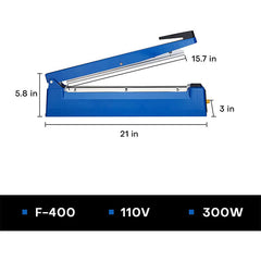 400mm 16 Inch Impulse Heat Sealer - The Shopsite