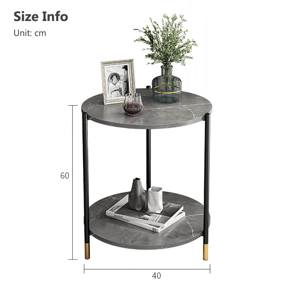 Coffee Table Side Table End Table Grey - The Shopsite