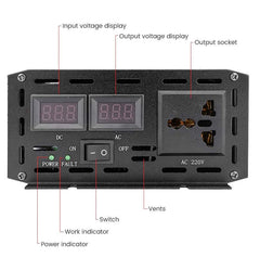 2000W Car Inverter 12V - The Shopsite