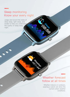 Android Smart Watch Heart rate Monitor with Body Temperature - The Shopsite