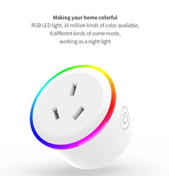 Wifi Smart Plug with RGB light - The Shopsite