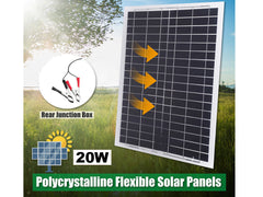 Solar Panel 20W with controller - The Shopsite