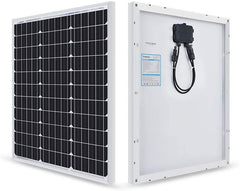 Monocrystalline Solar Panel 50W 12V with controller and mount - The Shopsite