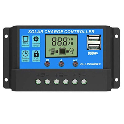 12 Volt 20W 20 Amp 12V/24V PWM Solar Charge Controller - The Shopsite