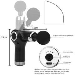 Mini USB Massage Gun with 4 Massage Heads - The Shopsite