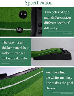Golf Putting Practice Mat 3 Meters, Indoor Golf Putter Practice Set - The Shopsite