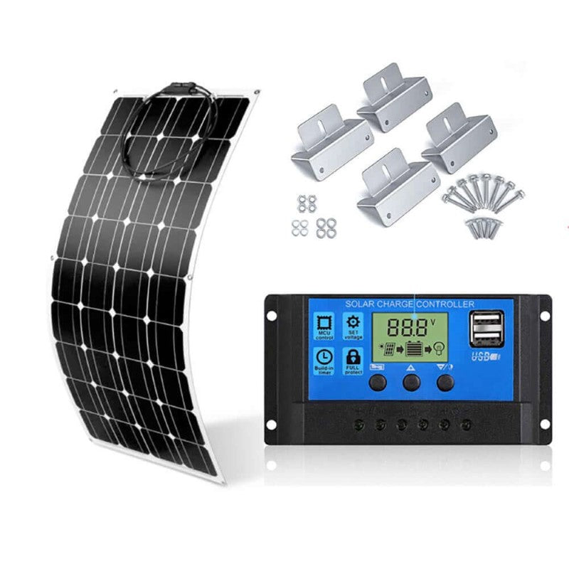 Solar Panel Flexible 120W with Solar Charge Controller - The Shopsite