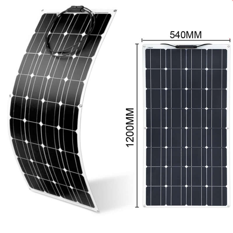Flexible 100W Solar Panel with controller and mount - The Shopsite