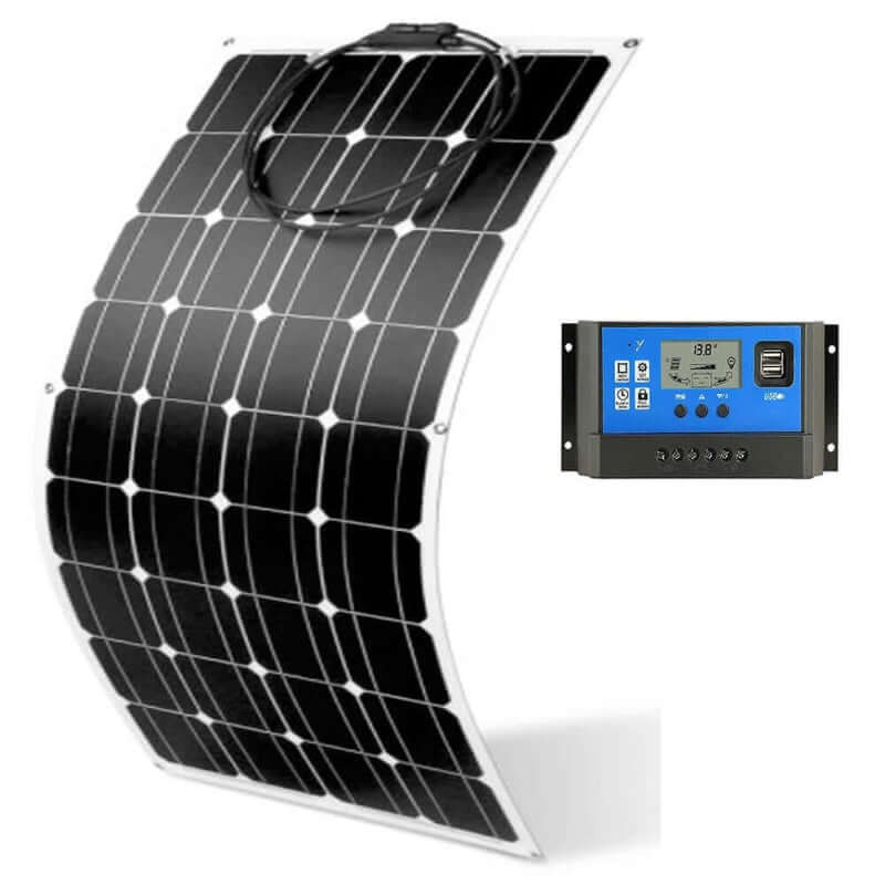 Flexible 100W Solar Panel with controller - The Shopsite