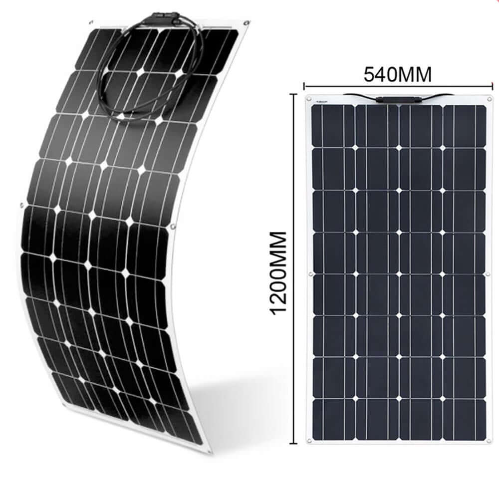 100W 18V Semi Flexible Solar Panel - The Shopsite