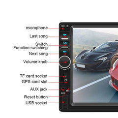 Car Stereo 2 Din 7 "Universal Car Multimedia Player Auto Radio - The Shopsite