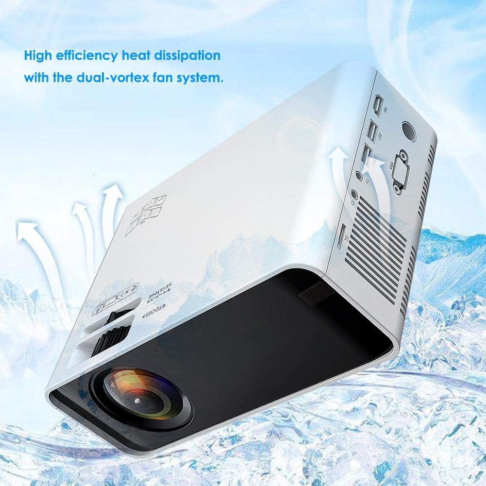 Projector W80 Portable HD Built-in Composite Diaphragm - The Shopsite