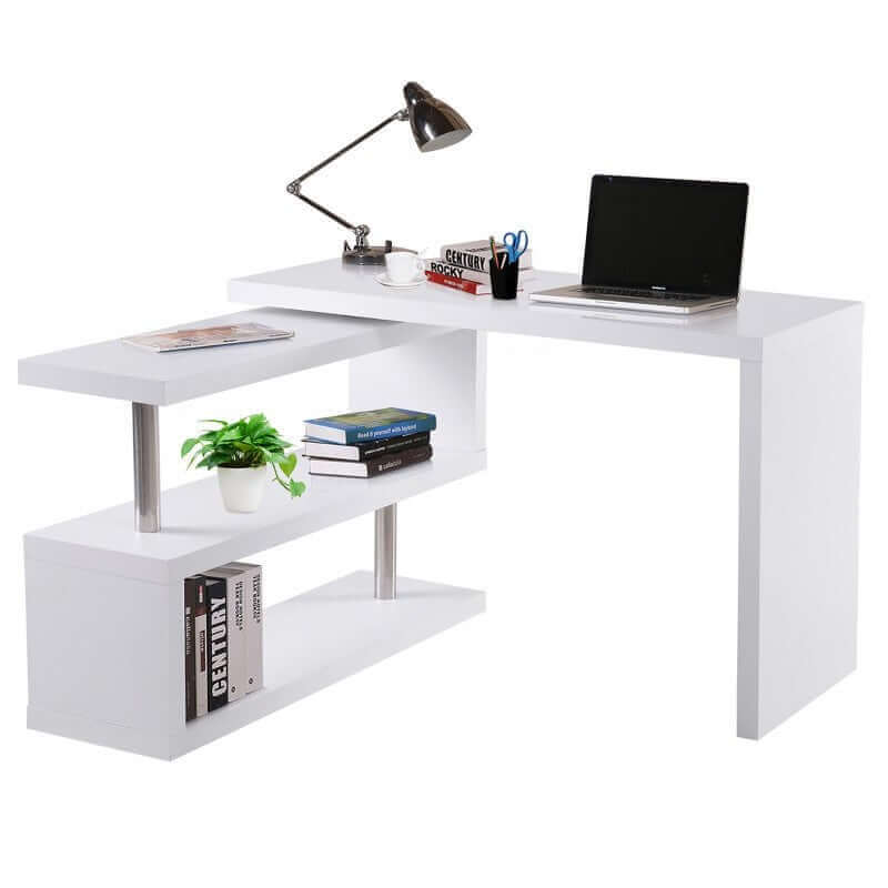 Computer Desk Office Desk With Shelves For Home Office - The Shopsite