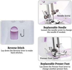 Sewing Machine 12 Stitches 2 Speed Led Light Foot Padal - The Shopsite