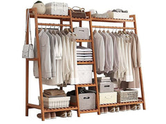 Bamboo Wardrobe Cloth Organizer - The Shopsite