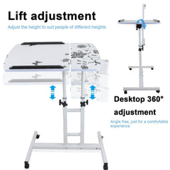 Adjustable Laptop Table Desk Stand with Wheels - The Shopsite