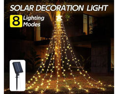 Solar 350 LED String Lights Waterfall Fairy - The Shopsite