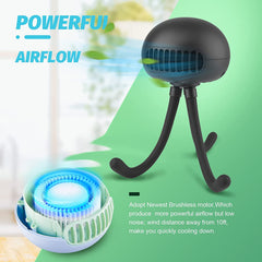 Portable Mini USB Fan Portable Bladeless Fan with Flexible Tripod Clip - The Shopsite