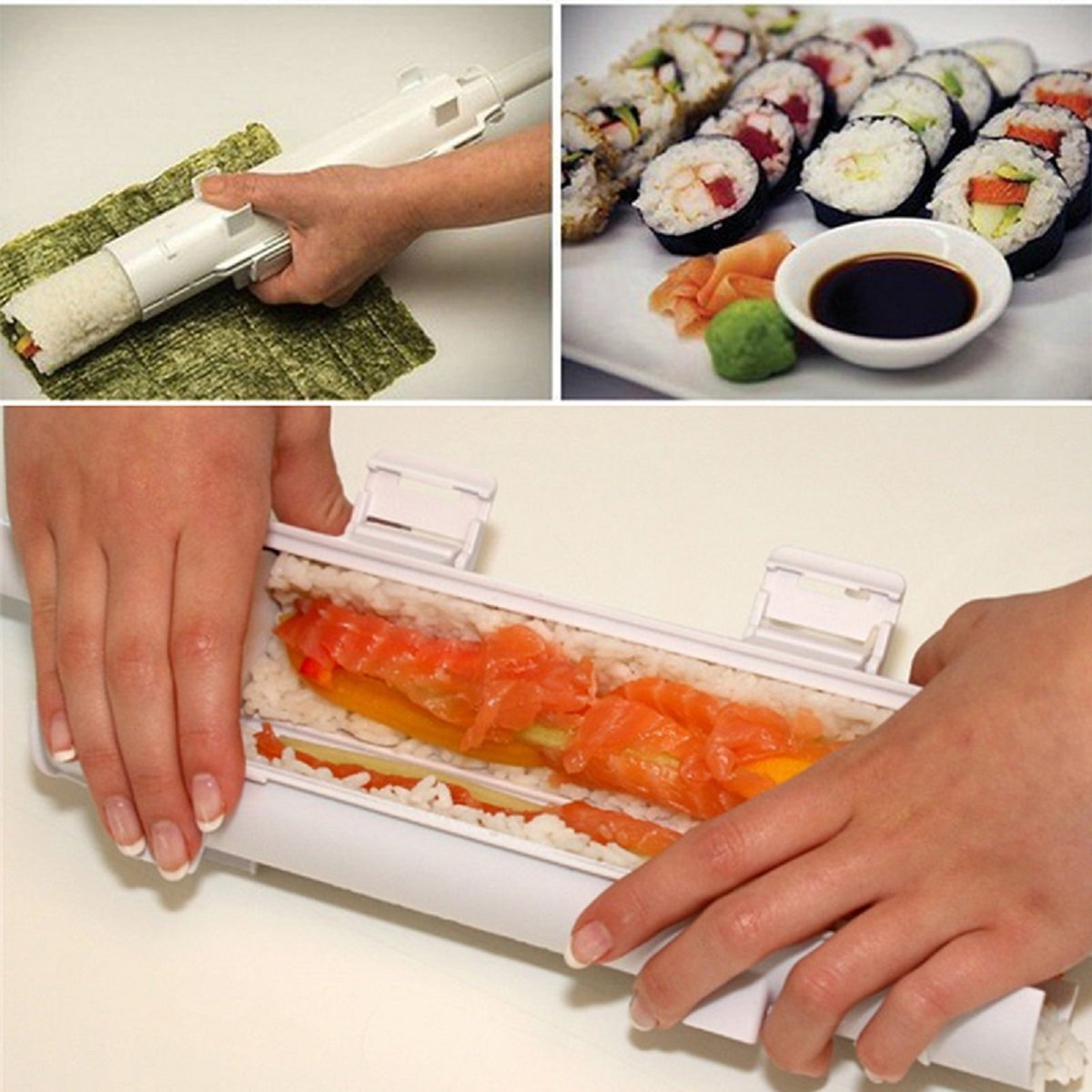 2PCS Sushi Making Machine Sushi Maker Rollers Tools Sushi Bazooka
