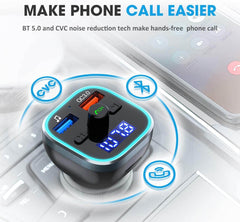 Car Bluetooth Receiver FM Transmitter BT 5.0 - The Shopsite