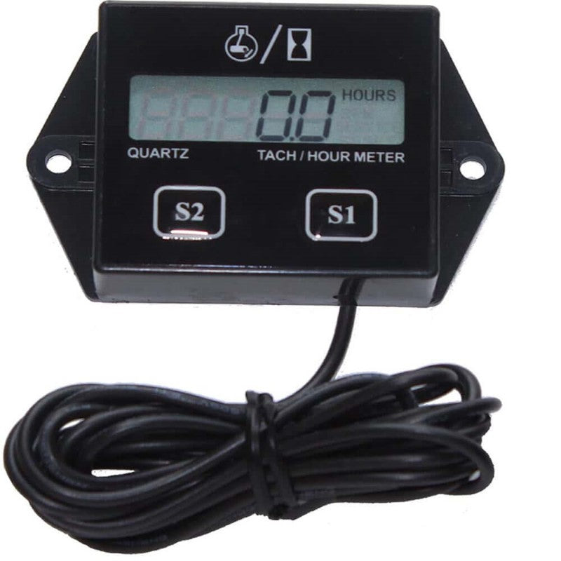 Tachometer For Small Engine,Inductive Hour Meter For 2 Stroke & 4 Stroke Small Engine - The Shopsite