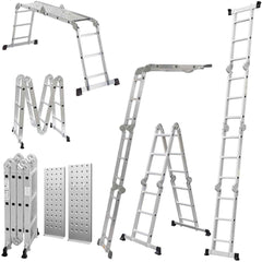 Telescopic ladder Extension Ladder, Multifunction Ladder 4.7m - The Shopsite