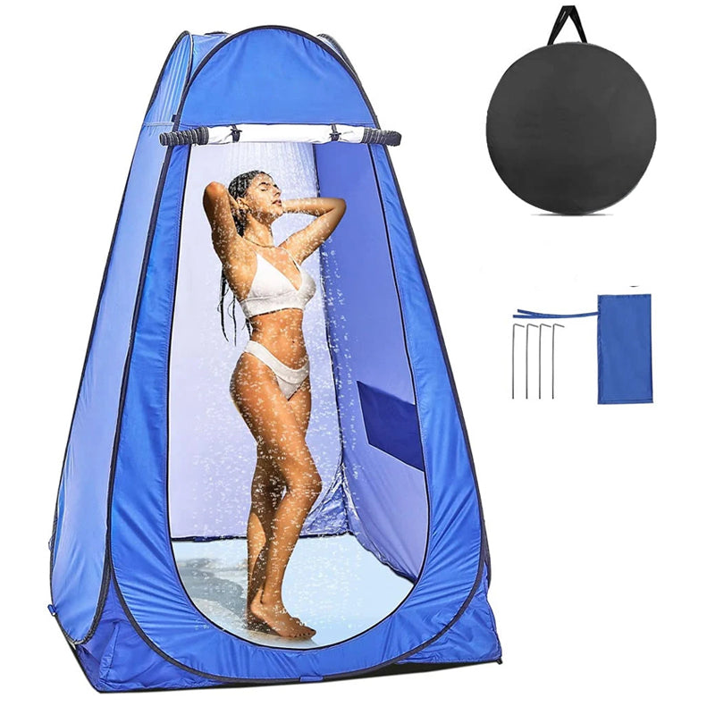 Portable Camping Shower/Toilet Tent Blue