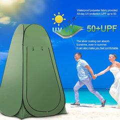 Portable Camping Shower/Toilet Tent Green - The Shopsite