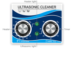 60W Ultrasonic Jewellery Cleaner 1.3L - The Shopsite
