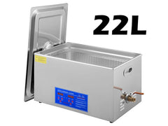22L Ultrasonic Cleaner Stainless Steel with Digital Timer - The Shopsite