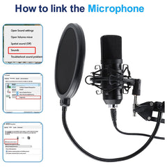 Usb Condenser Microphone Mic With Stand - The Shopsite
