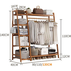 Bamboo Wardrobe 1.3m wide 1.4m High 40cm Wide - The Shopsite