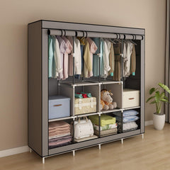 Wardrobe Organiser Grey 170*45*175cm