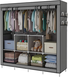 Wardrobe Organiser Grey 170*45*175cm