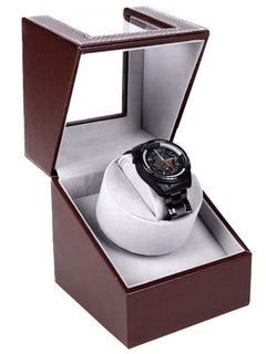 Automatic Quad Watch Winder Wood Display Box Motor Rotation Storage - The Shopsite
