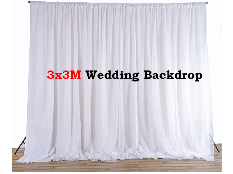 Wedding Backdrop Curtain 3X3M - The Shopsite