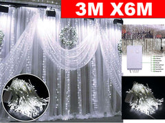 Curtain Lights 3*6m White - The Shopsite