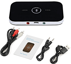 Bluetooth Transmitter & Receiver 3.5Mm Audio Cable 2-In-1 Wireless Adapter For Headphone Speaker - The Shopsite