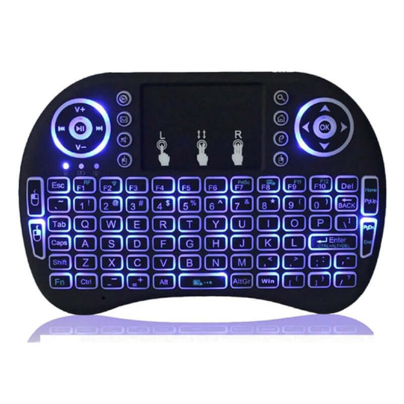 Wireless Keyboard Mini Wireless Keyboard With Touchpad Mouse Combo Qwerty Keypad,Rechargeable Handheld Keyboard Remote - The Shopsite