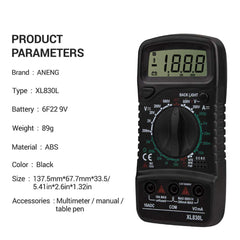 Multimeter XL830L Digital Multimeter Esr Meter Testers - The Shopsite