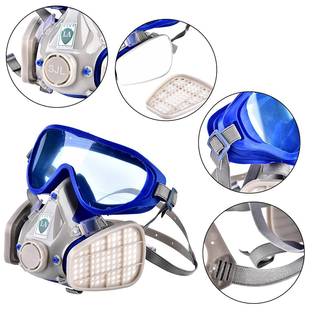 Respirator Mask ( Gas / Paint / Dust ) + Safety Glasses - The Shopsite